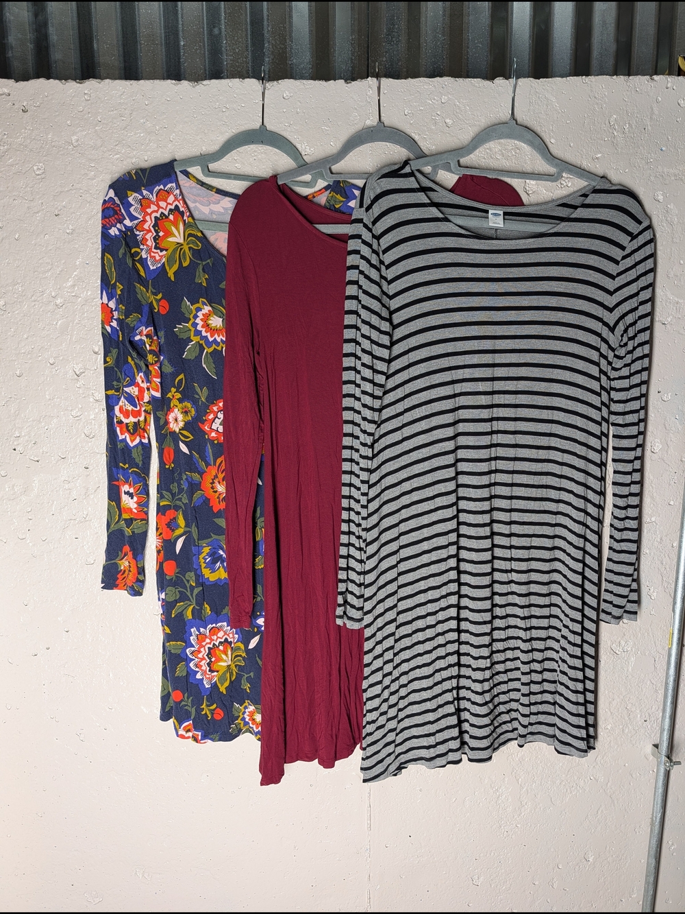 Bundle Of 3 Old Navy Long Sleeve Tunic Swing Dresses Size M